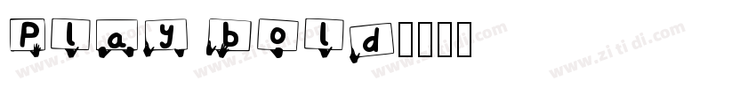 Play bold字体转换